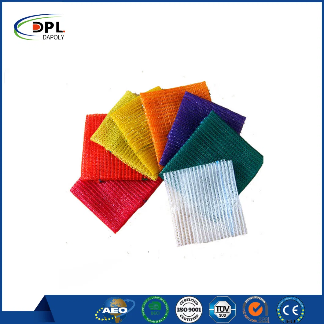 PP Garlic Mesh Bags for Vegetables Carrot PE Mesh Bags Sack with Drawstring Hot for Sell