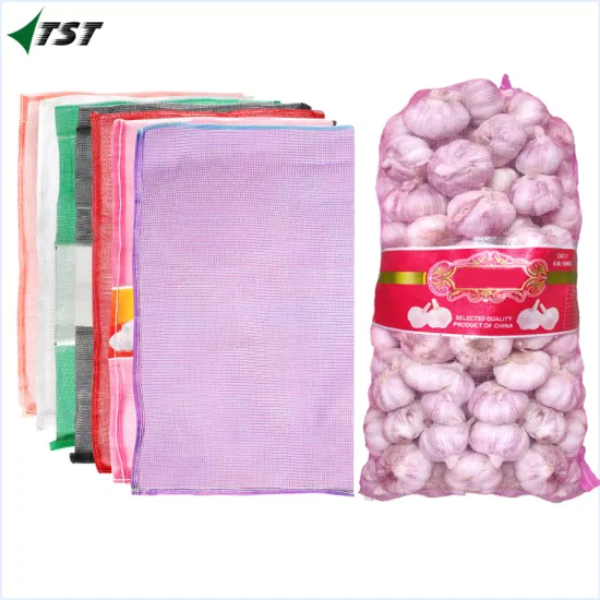 Customized PE Leno Tubular Plastic Mono Mesh Bag for Packing Vegetables and Fruits